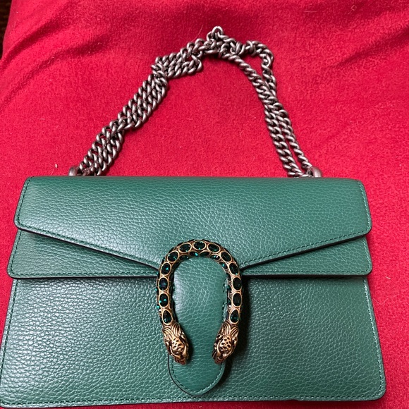 GUCCI DIONYSUS GREEN SHOULDER BAG 400249 CAOGX With Hardware BOX BAG CARD Ribbon - Picture 13 of 16